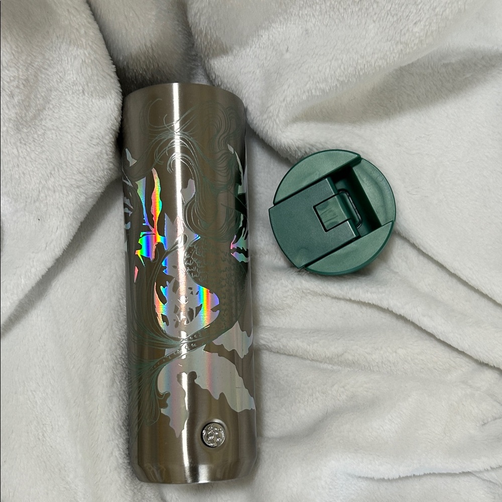 Starbucks Mermaid Siren 16oz Iridescent Stainless Steel Insulated Tumbler - Picture 5 of 6